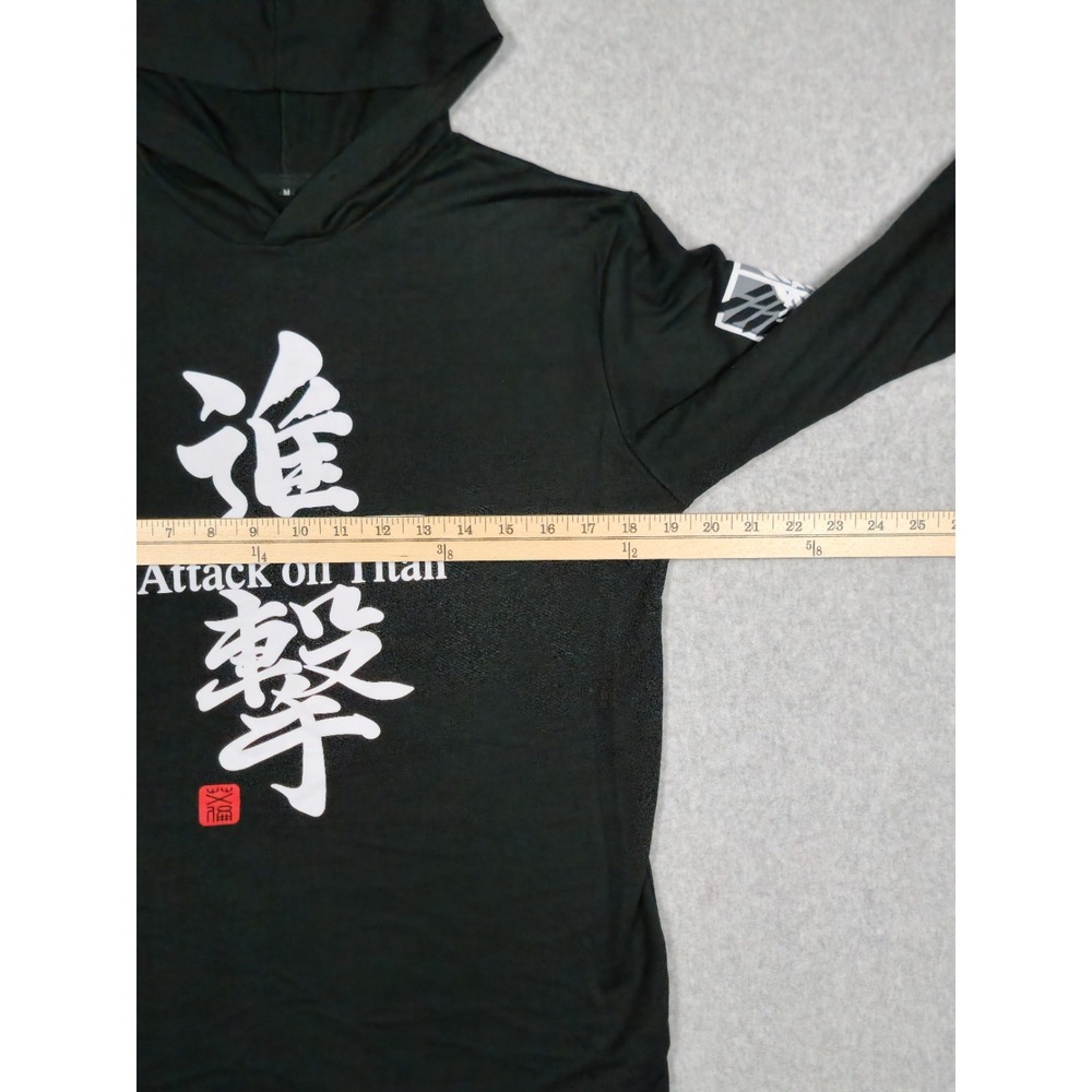 Attack on Titan Long Sleeve Shirt with Hoodie Size M (does not stretch) - Picture 4 of 5